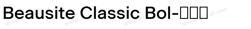 Beausite Classic Bol字体转换